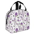 thumbnail image 2 of Easygdp Lavender Flowers Bolsa Térmica Premium - Tela Oxford Impermeable, Gran Capacidad, Bolsillo Frontal, Unisex para Trabajo, Escuela, Actividades al Aire Libre y Picnics, 2 of 8