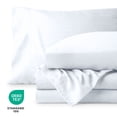 thumbnail image 4 of Bare Home Washed Sheet Set - Premium 1800 Collection - Deep Pocket - 4 Piece - King, White, 4 of 6