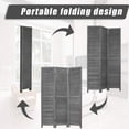 thumbnail image 6 of FDW 3-Panel Room Divider White Foldable Wooden Screen for Home Office Bedroom Restaurant 67.7" x 16.9"(Each Panel),Gray, 6 of 7