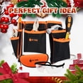 thumbnail image 3 of JoyTown Kids Real Tool Set- Junior Steel Forged Tool Kit for Children with Real Hand Tools, Kids Tool Belt, Portable Tool Bag, Perfect Learning Tools for Home DIY, Christmas Gift (Orange & Black), 3 of 7