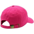 thumbnail image 3 of Hot Pink buckle closure unisex casual cotton basic baseball cap, 3 of 6