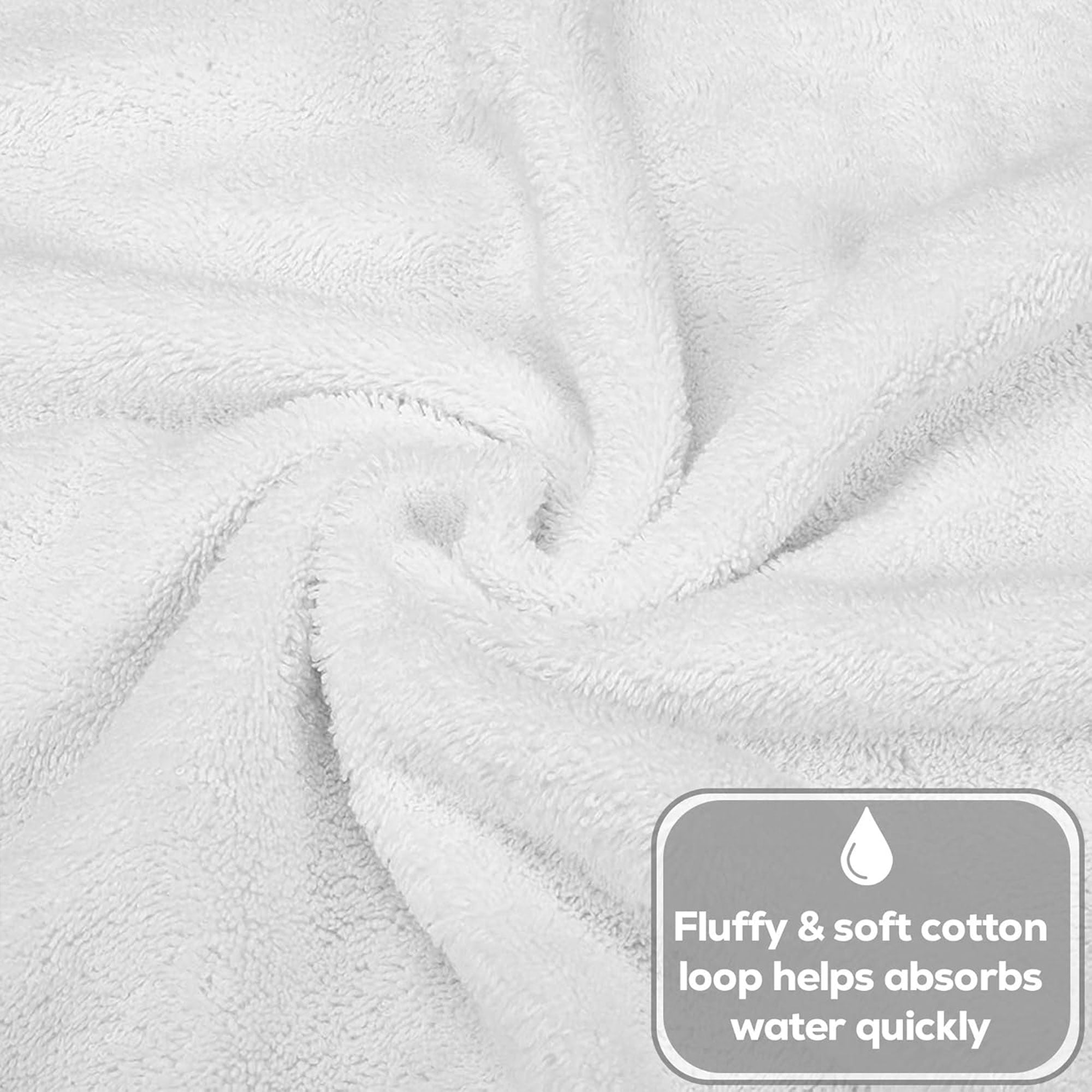 Gold Textiles Premium Bath Towel 27x54 Large White 24 Pcs Ring Spun Cotton Hotel Spa Beach & Resort