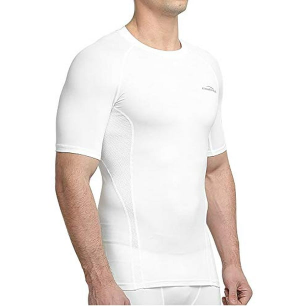 Coolomg - COOLOMG Men's Compression Shirt Top Baselayer Short Sleeve T ...