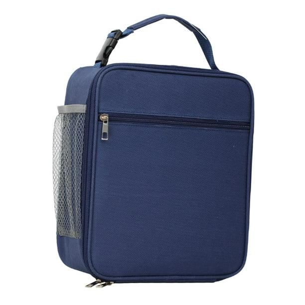 Bolsa de Picnic térmica aislada, impermeable, portátil, ligera, caja de alimentos, bolsas de almacenamiento, bolsa para trabajo, Picnic, senderismo, g Azul Macarena Bolsas de almuerzo aisladas