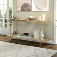 thumbnail image 2 of Henn&Hart 64" Gold Console Table, 2 of 8