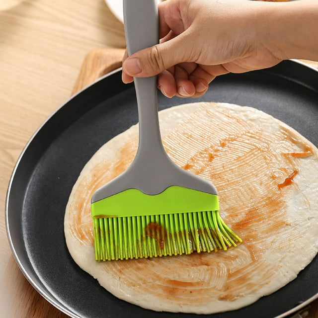 Brocha De Silicona Con Cabezal Desmontable Para Asar, Hornear Y Cocinar. No Suelta Pelusa. Fácil De Limpiar. Ideal Para Salsas, Aceites Y Barbacoa.