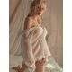 thumbnail image 5 of Chain See-through Chiffon Shirt Babydoll Dress, Sexy & Breathable Low Cut Chemises Nightdress, Women's Sexy Lingerie & Underwear, 5 of 5