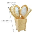 thumbnail image 2 of 1set Smooth Hair Comb Portable Hair Styling Comb Salon Hairbrush with Mirror, 2 of 8