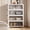 White, variant on Collapsible Stackable 158Gal (635Qt) Extra Large Storage Bins with Lids, 5-Pack 28" W Heavy Duty Rolling Organizer Cabinet with Doors for Closet, Black (28" x 17" x 75")
