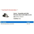 thumbnail image 2 of Starter - Compatible with 2006 Mercedes-Benz CLS55 AMG 5.5L V8, 2 of 2