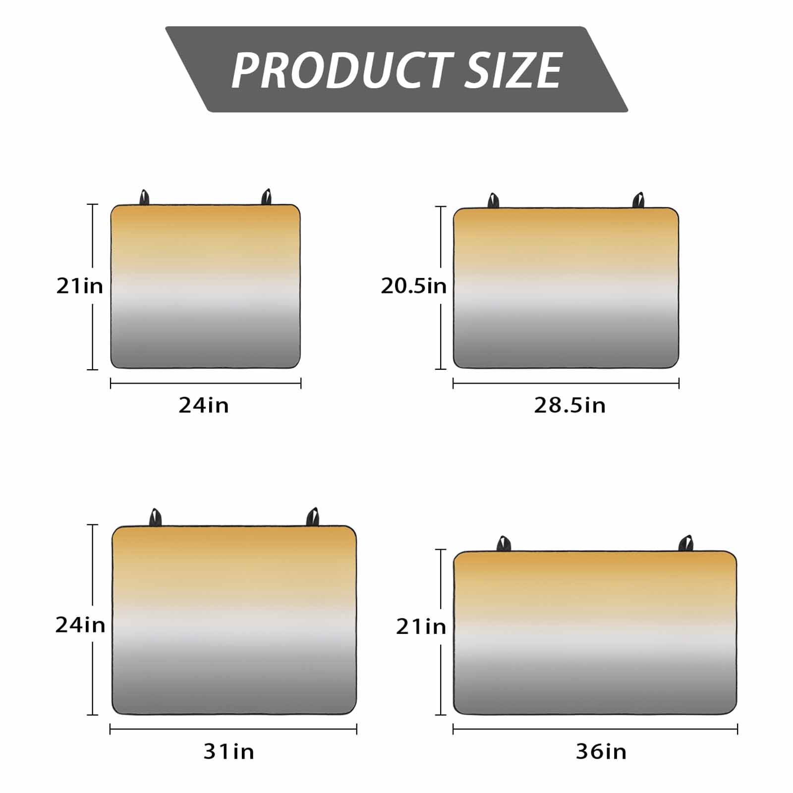 Color Gradient Pattern Stove Top Cover for Electric Stove, Heat-proof & Non Slip Glass Top Stove Cover Protector, Kitchen Flat Cooktop Rubber Mat 24x21 Inches