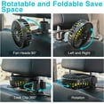 thumbnail image 5 of USB Single Head Car Fan and USB Dual Head Car Fan for Backseat for Kids, 5 of 5