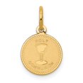 thumbnail image 1 of FB Jewels 14K Yellow Gold Holy Communion Charm, 1 of 4