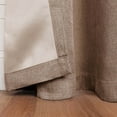 thumbnail image 5 of Linen Insulated Energy Efficient Blackout Grommet Curtain Panel Set for Privacy, 52" x 84", Acorn by Blue Nile Mills, 5 of 8