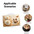 thumbnail image 5 of Joocar Elegant Floral And Butterfly Design Linen Table Mats Set Of 4 For Home Kitchen Table Decor 12x18 inch, 5 of 5