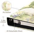 thumbnail image 3 of FORMRS 3 Ring Photo Album 4"x6" Self Adhesive Large Capacity PU Leather Cover, Yellow Floral Rabbit, 3 of 8