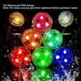 thumbnail image 4 of Mini luces LED sumergibles, 10 unidades con control remoto, cambio de color RGB, impermeables IP68, para jarrón, fiesta, boda, mesa, centro de mesa, fuente de Halloween, 4 of 5