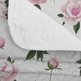 thumbnail image 5 of Davulos Quilt Set Queen Size,3 Pieces Flowers Reversible Quilt Bedding Set Vintage Microfiber Summer Bedspread Bed Coverlet for Women Man, 5 of 8