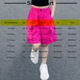 thumbnail image 3 of Maean Kids Girls Cargo Shorts Elastic High Waist Wide Leg Loose Shorts with Pockets 5-18 Years, 3 of 3