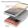 thumbnail image 5 of Feishell Clear Case for Google Pixel 6 Pro (6.7 inch),Transparent Anti-yellowing Design Hard Acrylic Back Shell with TPU Raised Bezel Shockproof Bumper Protective Ultra Thin Slim Fit Phone Case,Clear, 5 of 6