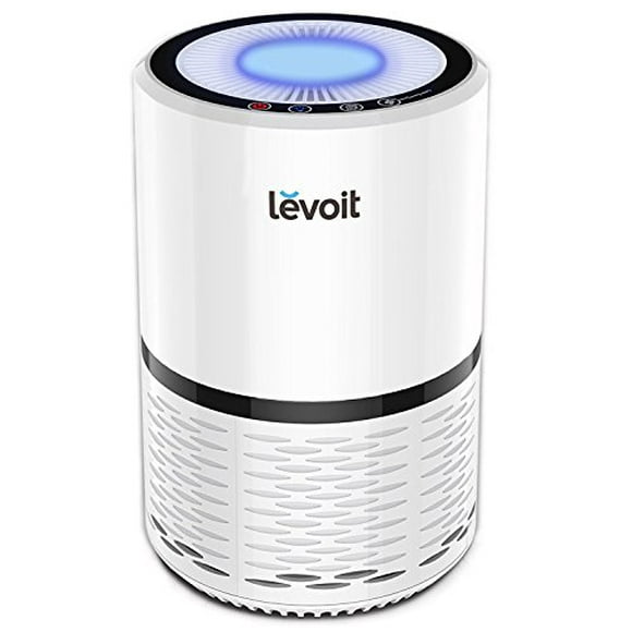 LEVOIT LV-H132 Purifier with True HEPA Filter, Odor Allergies Eliminator for Smokers, Smoke, Dust, Mold, Home and Pets, Air Cleaner with Optional Night Light, US-120V, 2-Year Warranty, 1Pack, White