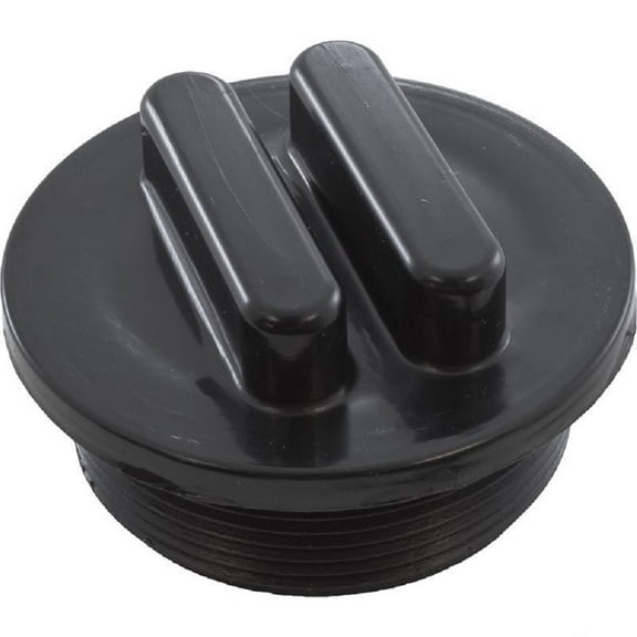 Praher E-19-S2B 2" MPT Side Mount Valves Plug - Black