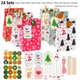 thumbnail image 3 of Juego de bolsas para calendario de adviento de Navidad, calendario de adviento de arpillera de 24 días, bolsas de papel kraft con clips, decoración navideña DIY, 3 of 5