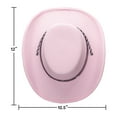thumbnail image 6 of Baby Cowboy Hat, Cowgirl Hats Pink , Toddler, Kids Party Cowboy Hats Cowboy Hats for Kids - 20” Circumference – One Size Fits Most, 6 of 6
