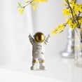 thumbnail image 5 of Astronaut Sculpture Outer Space Fun Preschool Learning Educational Toys Gift Kids Adults Bar Bedroom Bookshelf Desktop Decoration Collectible - gold, 5 of 6