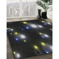 thumbnail image 2 of Ahgly Company Indoor Rectangle Patterned Black Novelty Area Rugs, Swatch Sample, 2 of 6