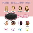 thumbnail image 7 of Pink Breast Cancer and Pioneer Flower Love Hair Brush,Girls Detangling Hair Brush,Glide Through Tangles with Ease for Wet & Dry Hair,8.8"X2.8", 7 of 7