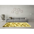 thumbnail image 3 of Ahgly Company Indoor Rectangle Abstract Yellow Modern Area Rugs, 7' x 9', 3 of 4