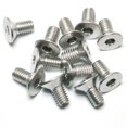 thumbnail image 1 of PZRT 12 Uds tornillo avellanado hexagonal de acero inoxidable A2-70 tornillo de cabeza plana pernos Allen M5x10 tono plateado, 1 of 4