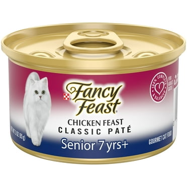 Purina Fancy Feast Classic Pate Wet Cat Food for Adult Cats Chicken, 3 oz Can (Pack of 10)