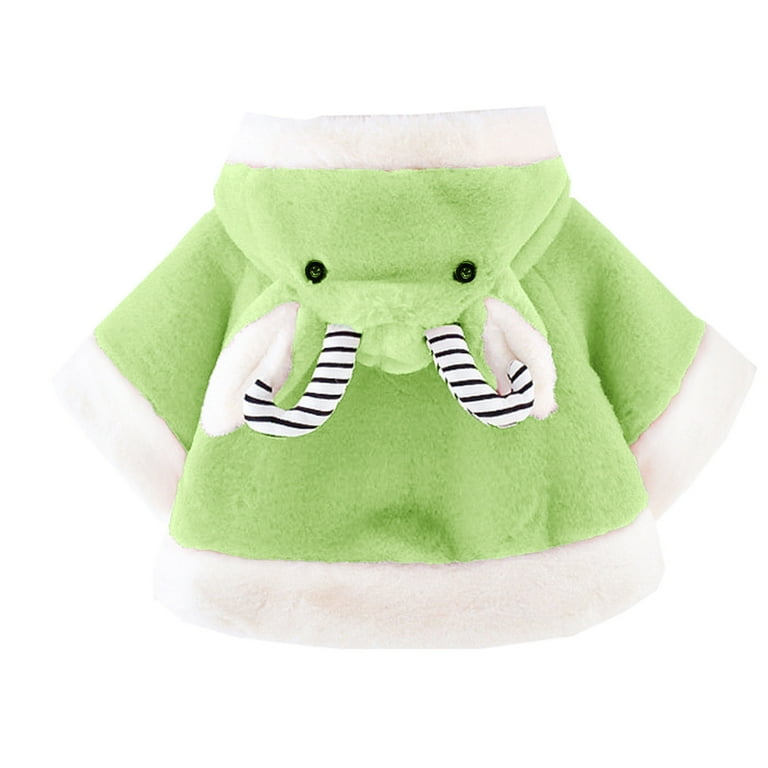 Generic Baby Fleece Hooded Poncho, Toddler Cute Cartoon Hood Cape