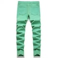 thumbnail image 5 of Mercatoo Boy's Skinny Fit Ripped 𝐃estroyed Distressed Fashion Denim Jeans Pants Pure Cotton Patchwork Pants Kids Comfort Waist Joggers, 5 of 9