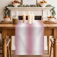 thumbnail image 3 of Table Runner Ombre Pink Table Runners Gradient Color Cotton Linen Dresser Scarf Kitchen Dining Table Decor for Home Dinner Party Decor 13x72 Inch, 3 of 9