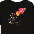 thumbnail image 4 of Inktastic Valentine's Day Rocket Ship with Hearts Boys or Girls Long Sleeve Toddler T-Shirt, 4 of 5