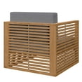 thumbnail image 2 of Modway Carlsbad Fauteuil de Patio Extérieur en Bois de Teck, Gris Naturel, 2 of 8
