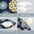 thumbnail image 3 of Outdoor Throw Pillows 18x18 Inch Waterproof Square Accent Pillows with Piping Fade Resistant Set of 2, 3 of 6