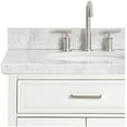 thumbnail image 2 of Ariel D043slcwovo Kensington 42" Thick Carrara Marble Vanity Top - White, 2 of 7