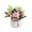 Purple, variant on Weloille Artificial Corner Rose Potted Plant 1 Piece, Realistic Faux Flower Potted Ornament, Fade Resistant No Maintenance Fake Plant, for Home Office Desk Shelf Windowsill Decoration