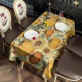 thumbnail image 4 of Fall Sunflower Pumpkin Rectangle Tablecloth 60"x102",Waterproof Polyester Rectangle Table Cloth, Wipeable Spillproof Polyester Tablecloth for Dining, Camping, Indoor and Outdoor, 4 of 6
