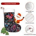 thumbnail image 5 of Daiia Paisley Print Christmas Stocking，18"Large Knitted Xmas Stocking for Kids, Family Stocking for Fireplace Christmas Holiday Party Decoration, 5 of 7