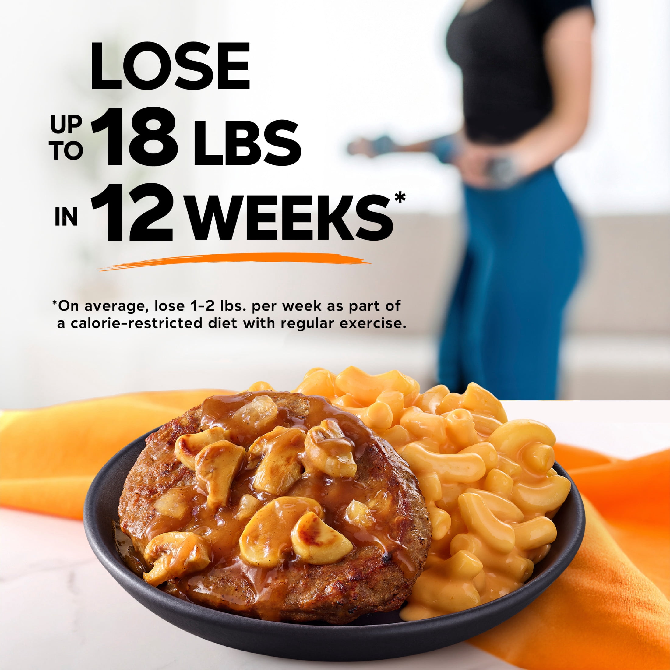 Lean Cuisine Salisbury Steak & Macaroni and Cheese, Frozen Meal, 9.5 oz