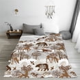 thumbnail image 5 of Rateoe leaf Moose fox owls tree Print Fuzzy Fleece Throw Blanket Extra Large,Super Soft,Fluffy and Warm Blankets for Couch,Bed,All Season Use (40"x30"), 5 of 8