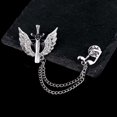 thumbnail image 4 of Men Brooch Pin Creative Vintage Chain Lapel Brooch Pin Collar Pin Suit Brooch, 4 of 6