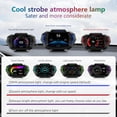 thumbnail image 4 of AZIJYV Obd2 Pantalla de calibre con velocidad, pantalla Heads Up para automóviles P24, consumo de combustible, RPM, alarma de exceso de velocidad, velocímetro digital OBD+GPS adecuado para todos los a, 4 of 5