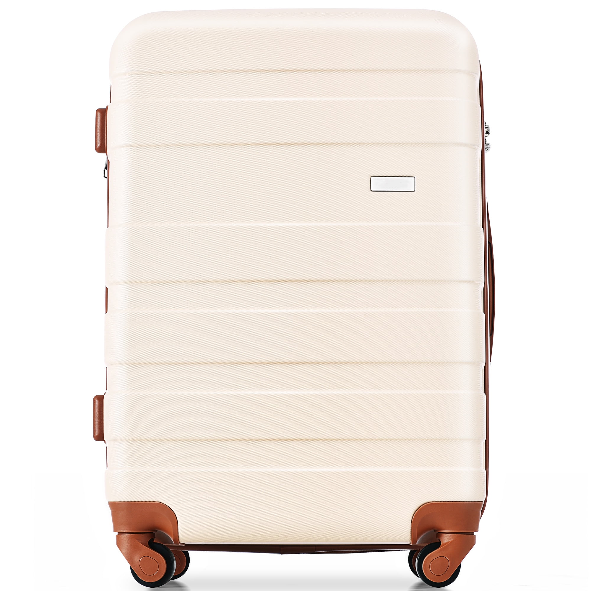 3-Piece ABS Luggage Set with TSA Lock, 20" Carry-On Spinner Suitcase, Adjustable Telescopic Handles, Lightweight Durable Travel Luggage for Short Trips