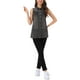 thumbnail image 2 of Chaleco de mezclilla sin mangas para mujer INSPIRE CHIC, con botones, de longitud media, casual, color gris, 2 of 6